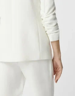 Veste de costume blanc cassé recyclé Femme