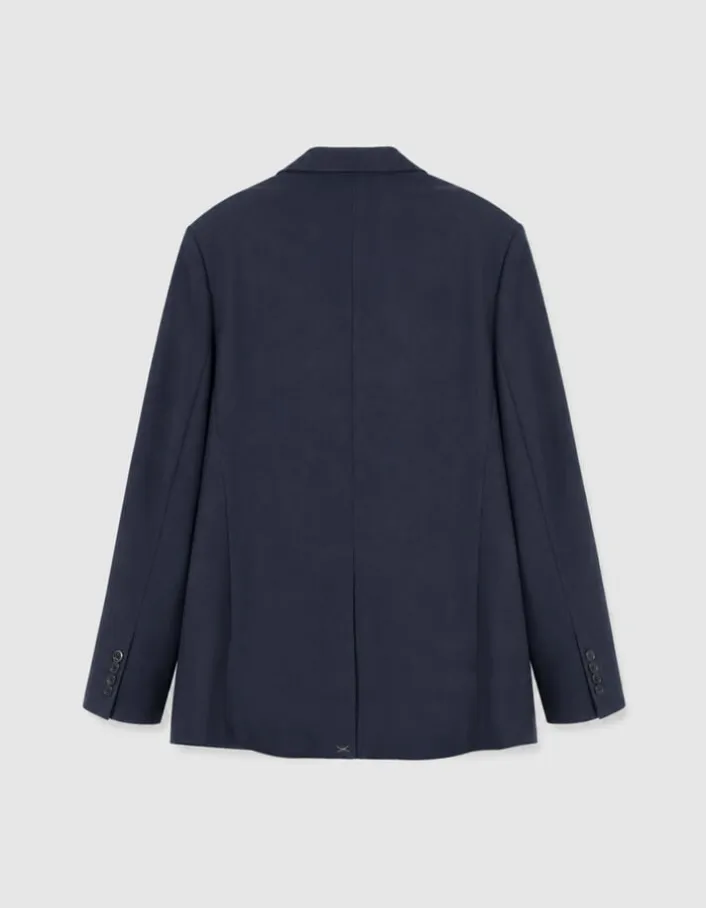 Veste de costume marine twill fantaisie Homme