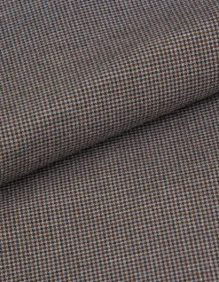 Veste de costume marron motif pied-de-puce Homme