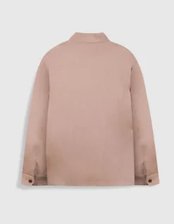 Veste de costume rose lin mélangé Homme