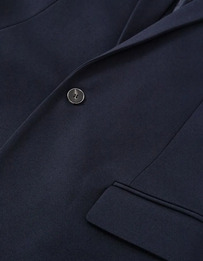 Veste de costume slim marine maille Milano Homme