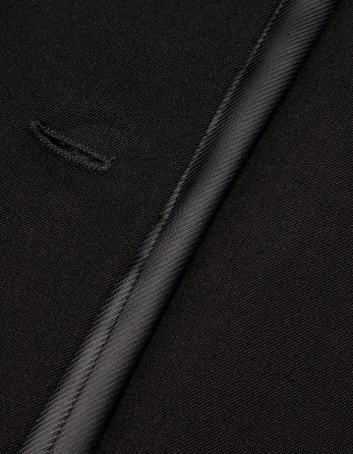 Veste de tailleur noire ajustée Femme