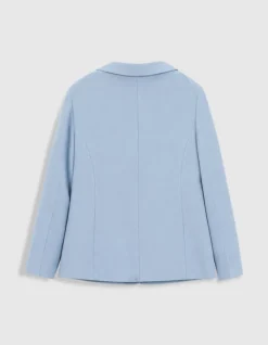 Veste de tailleur oversize bleue fluide Femme