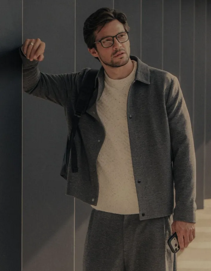 Veste grise maille ULTRA MOBILITY Homme