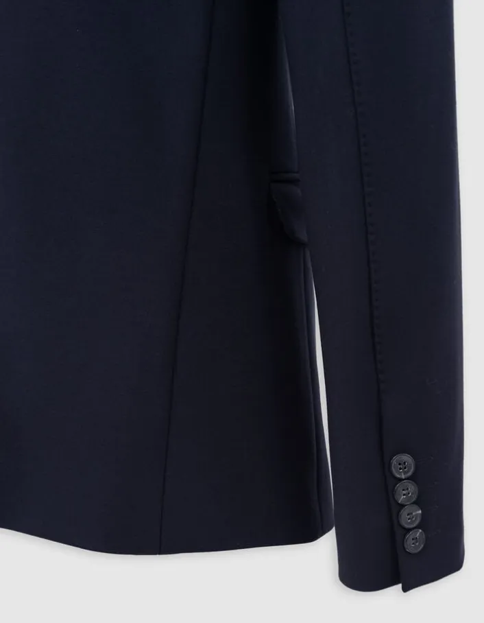Veste marine avec parementure amovible Homme