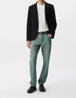 Veste noire Interlock à parementure amovible Homme